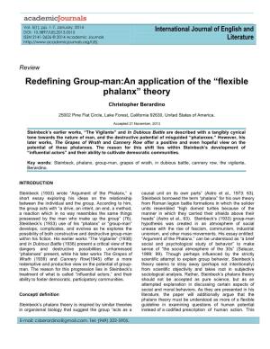 Redefining Group-Man:An Application of the “Flexible Phalanx” Theory