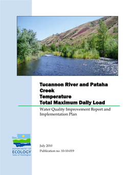 Tucannon River and Pataha Creek Temperature TMDL Water Quality Improvement Report Page Iii