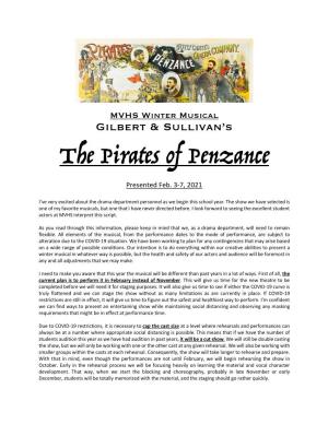 The Pirates of Penzance Presented Feb