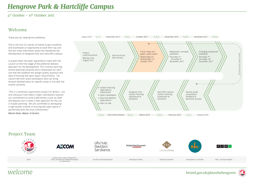 Hengrove Park & Hartcliffe Campus Title Welcome