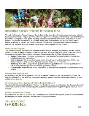 Education Access Program for Grades K-12