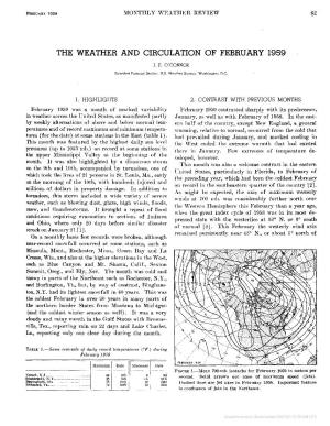 The Weather and Circulation of February 1959