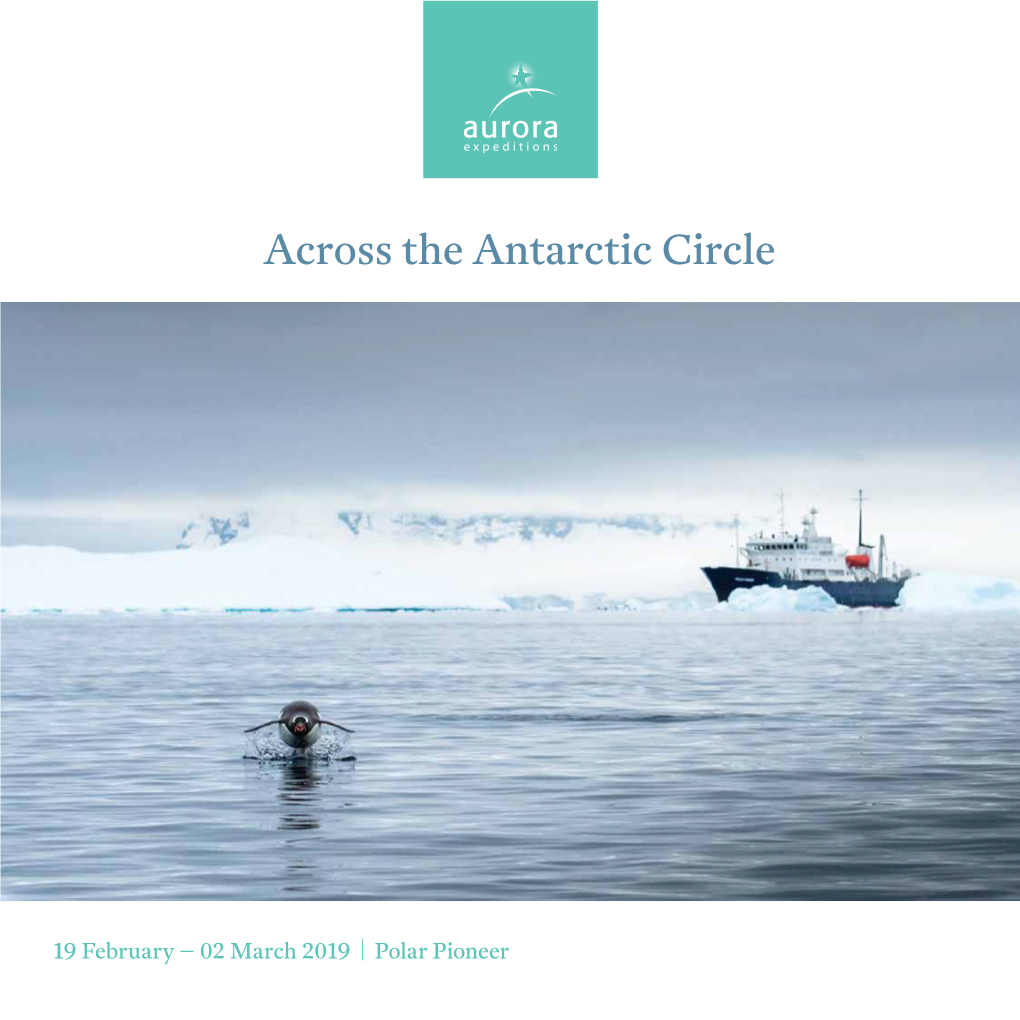 Across the Antarctic Circle