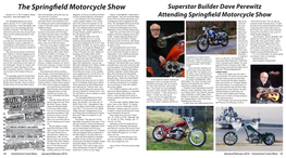 The Springfield Motorcycle Show Superstar Builder Dave Perewitz