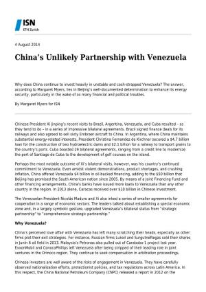 China's Unlikely Partnership with Venezuela