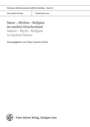 Myth – Religion in Ancient Greece