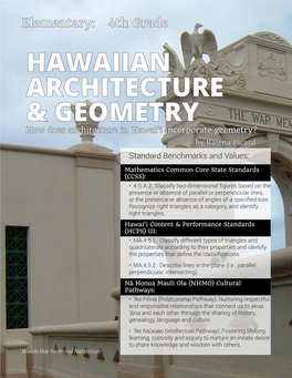 Hawaiian Architecture & Geometry