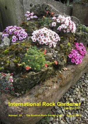 August 2015 ---International Rock Gardener--- August 2015 Welcome to IRG 68