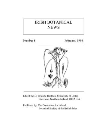 Committee for Ireland, 1997-1998 Botanical Society of the British Isles