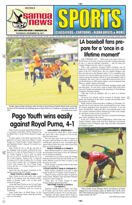 Pago Youth Wins Easily Against Royal Puma
