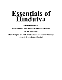 Hindutva Is Different from Hinduism