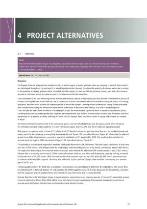 Chapter 4 Project Alternatives