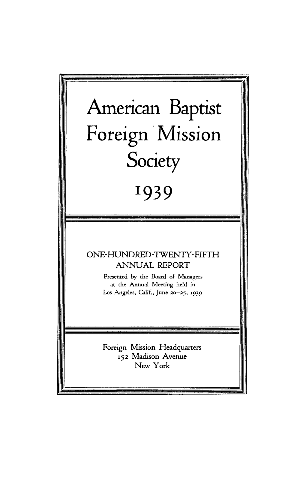 American Baptist Foreign Mission