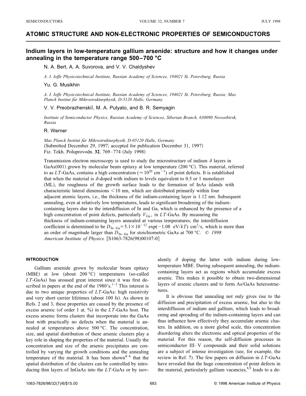 Atomic Structure and Non-Electronic Properties of Semiconductors