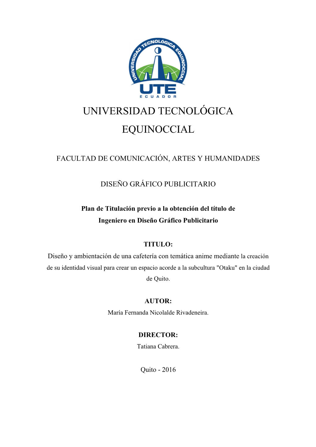 Universidad Tecnológica Equinoccial