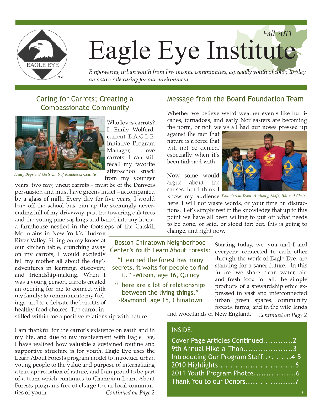 Support Eagle Eye's