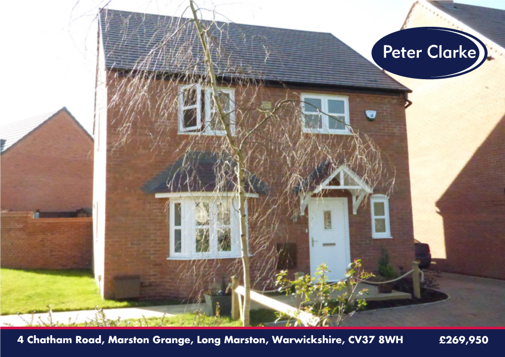 4 Chatham Road, Marston Grange, Long Marston, Warwickshire, CV37 8WH £269,950