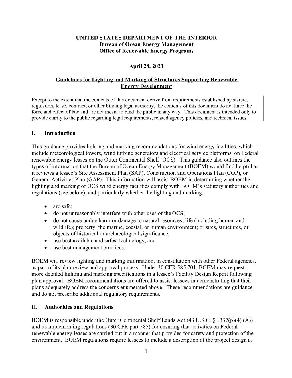 2021 Lighting and Marking Guidelines