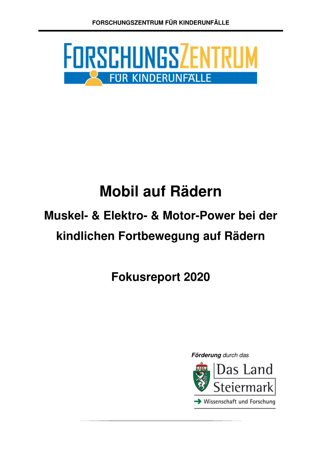 Forschungszentrum Mobil Auf Rädern Fokusreport 2020