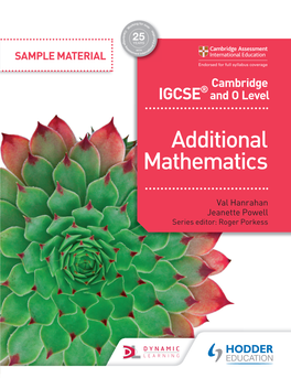 Cambridge IGCSE™ Additional Mathematics
