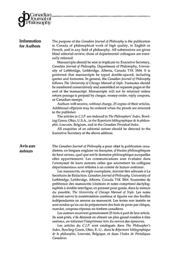 Y"\Canadian D-J Journal of M Philosophy