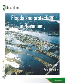 Floods and Protection in Rovaniemi