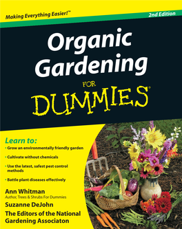 Organic Gardening for Dummies‰
