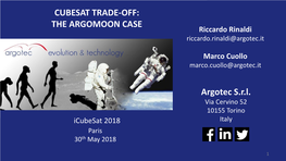 THE ARGOMOON CASE Argotec