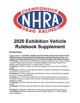 Section 1:6 of the Current NHRA Rulebook for Nitromethane Regulations