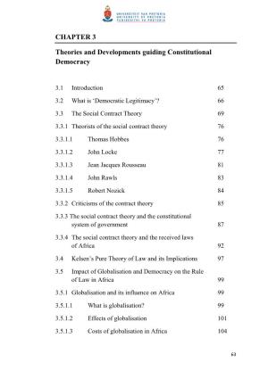 CHAPTER 3 Theories and Developments Guiding Constitutional Democracy
