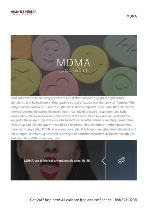 MDMA Get 24/7 Help Now!