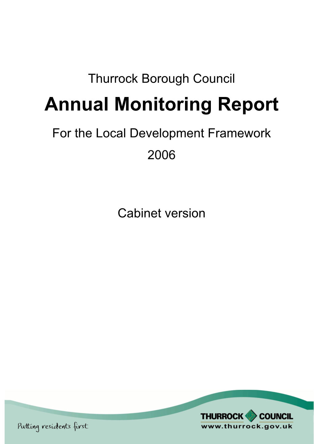 Thurrock Borough Council Annual Monitoring Report