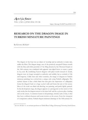 Research on the Dragon Image in Turkish Miniature Paintings