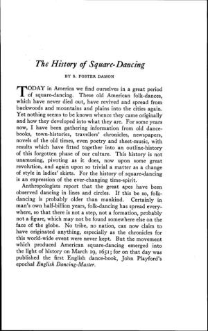 The History of Square-Dancing