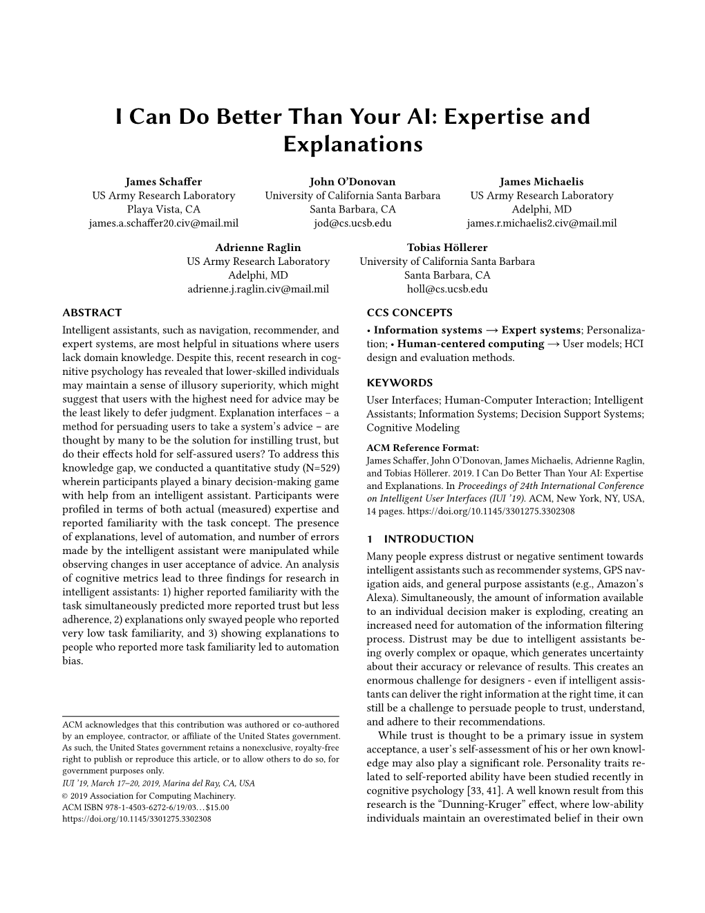 Expertise and Explanations