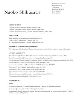 Naoko Shibusawa F 401.863.1040