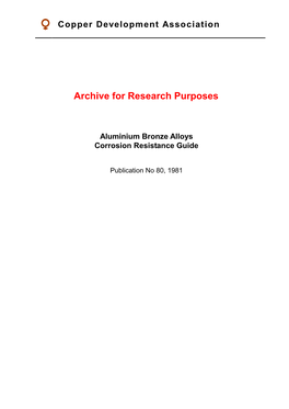 Aluminium Bronze Alloys Corrosion Resistance Guide