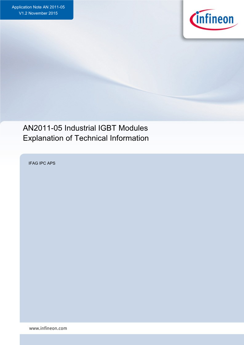 Industrial IGBT Modules:Explanation of Technical Information