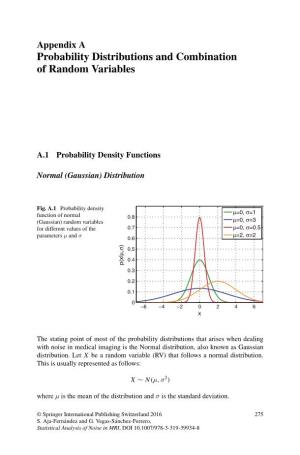 Probability Distributions and Combination of Random Variables