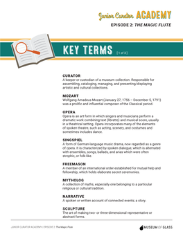 KEY TERMS [ 1 of 3 ]