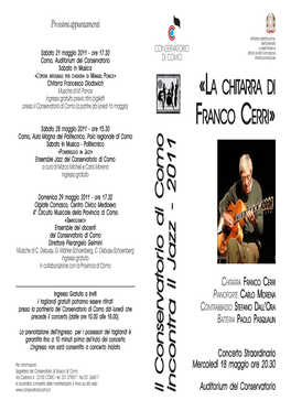 2011 Incontri Jazz CERRI Prg.Pmd