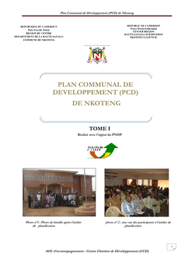 Plan Communal De Développement (PCD) De Nkoteng