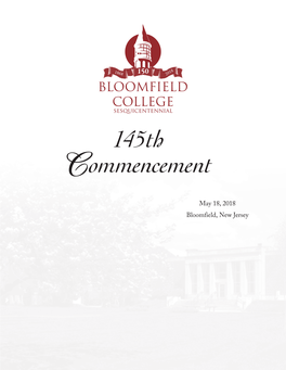 145Th Commencement Program (2018)