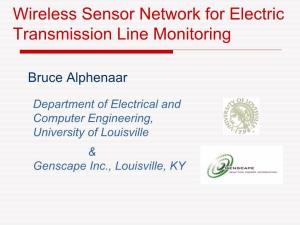 Wireless Sensor Network for Electric Transmission Line Monitoring