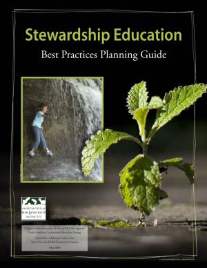 Stewardship Education Best Practices Planning Guide Anie L / Ohio D Nr © Tim D