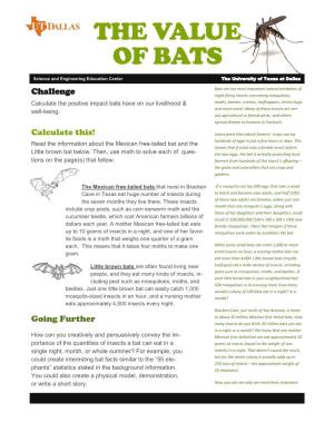 The Value of Bats