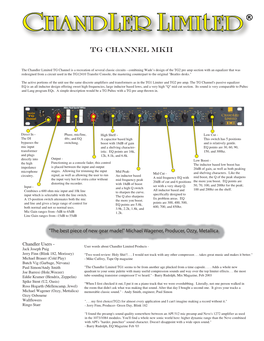 TG Channel MKII Brochure