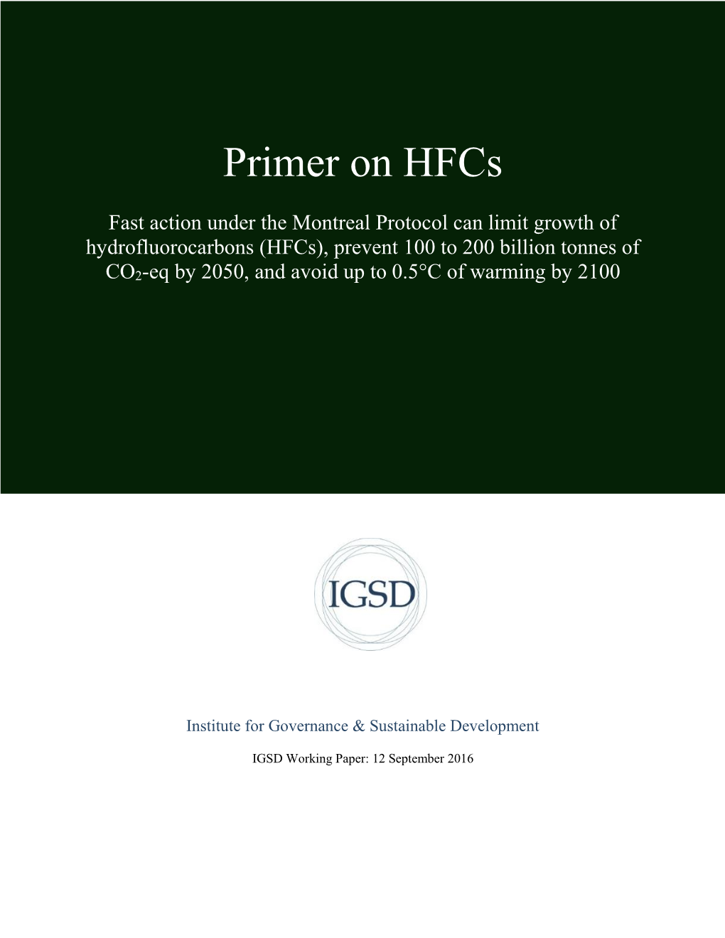 Primer on Hfcs