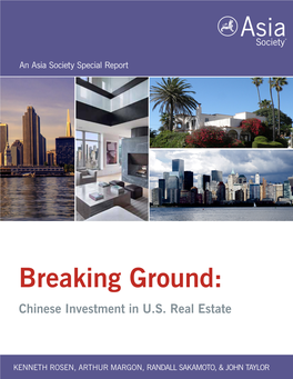Breaking Ground: Chinese Investment in U.S