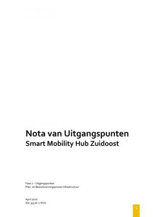 Concept Nota Van Uitgangspunten Smart Mobility Hub Zuidoost